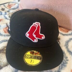 New Era Black Boston Red Sox 59FIFTY Fitted Cap